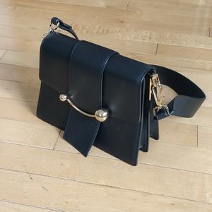Strathberry Box Crescent Shoulder Bag